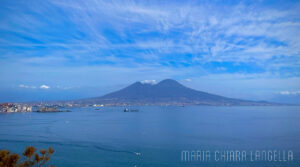 Vista sul golfo di Napoli.
